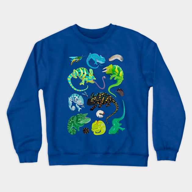 Creepy Crawly Friends Crewneck Sweatshirt by ChromaChamelea